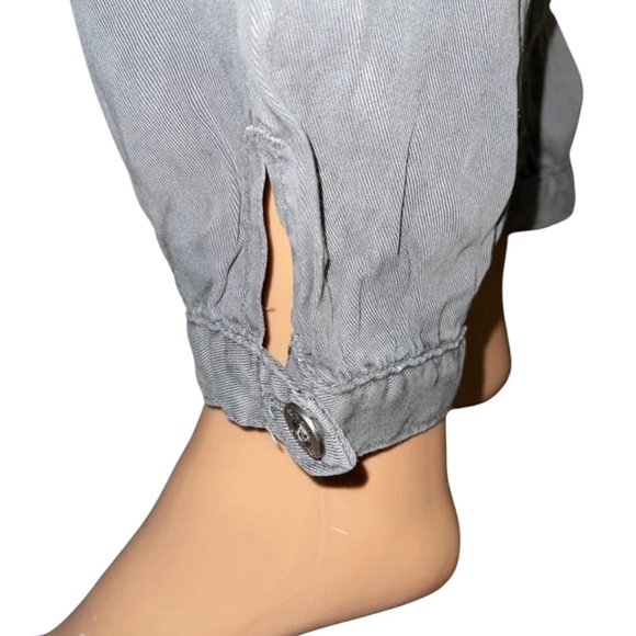 TAHARI PAPERBAG TROUSER PANTS GREEN COLOR WOMEN TIE WAIST CUFFED TAPERED SIZE S - Picture 11 of 11